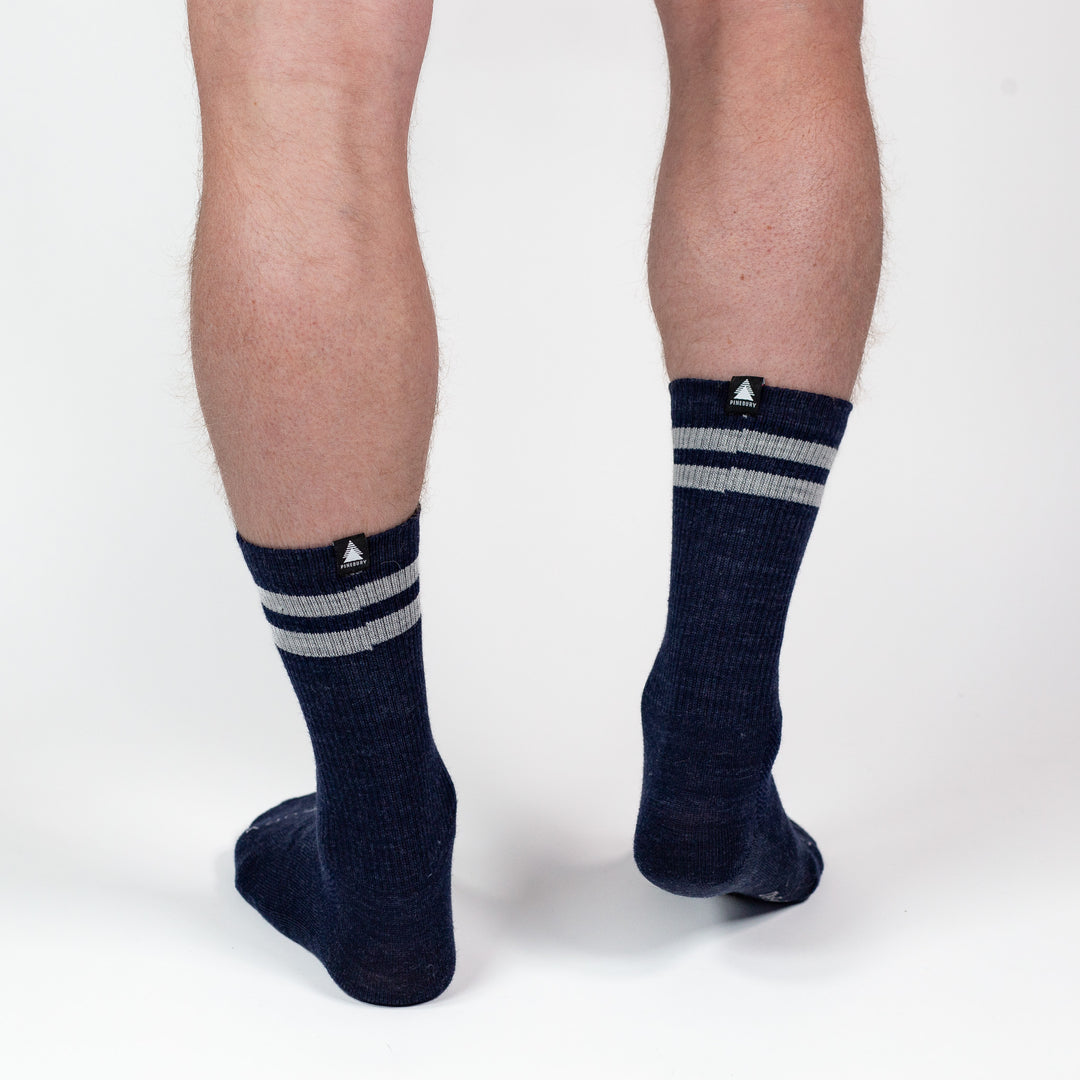 Merino Wool Trail Sock - Navy