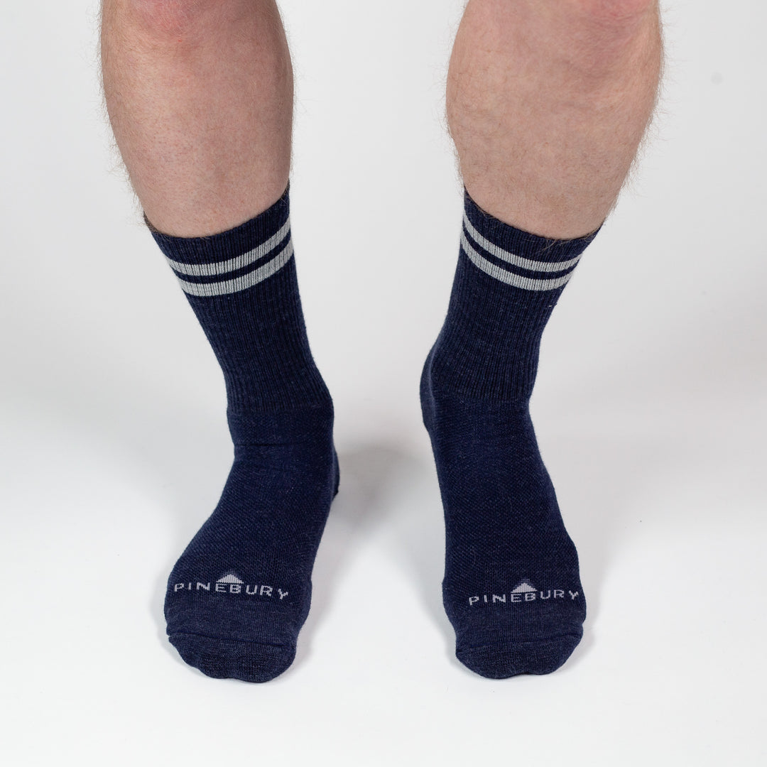 Merino Wool Trail Sock - Navy