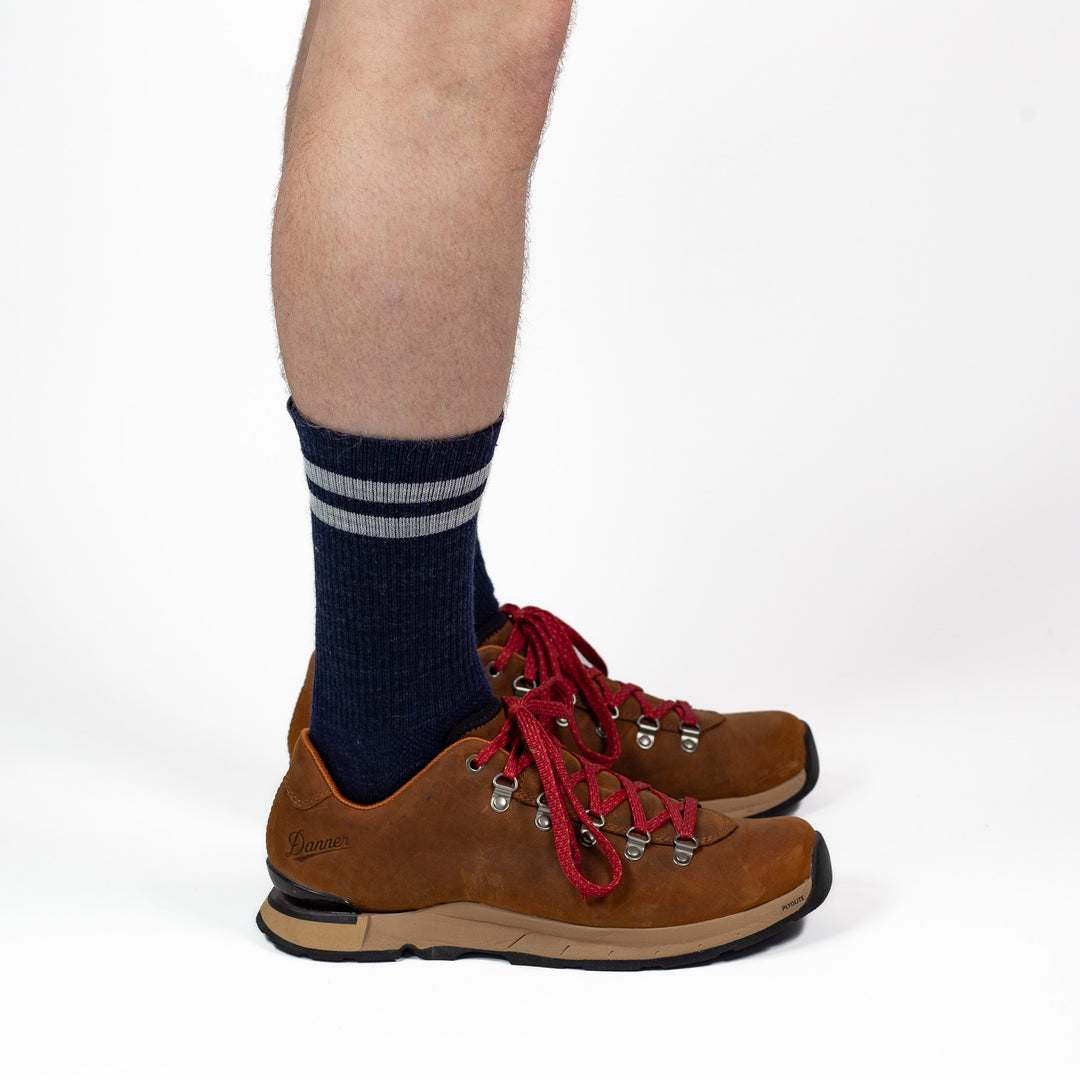 Merino Wool Trail Sock - Navy