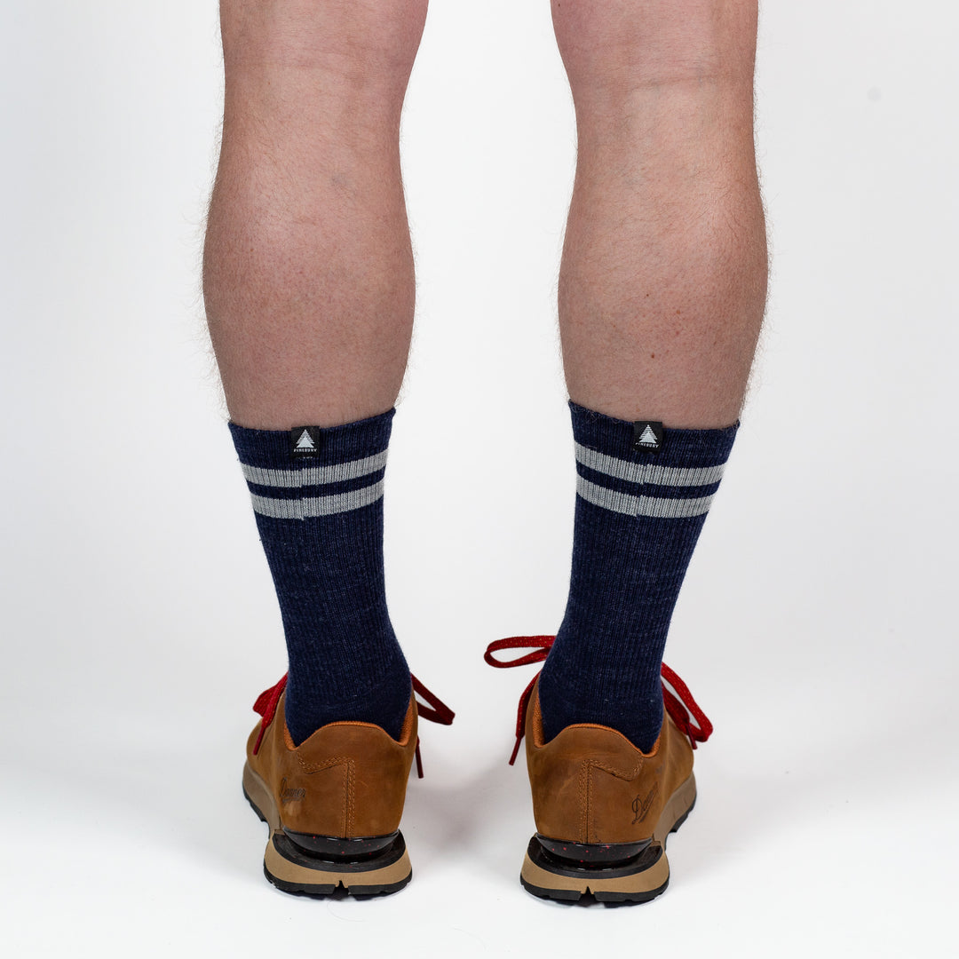 Merino Wool Trail Sock - Navy