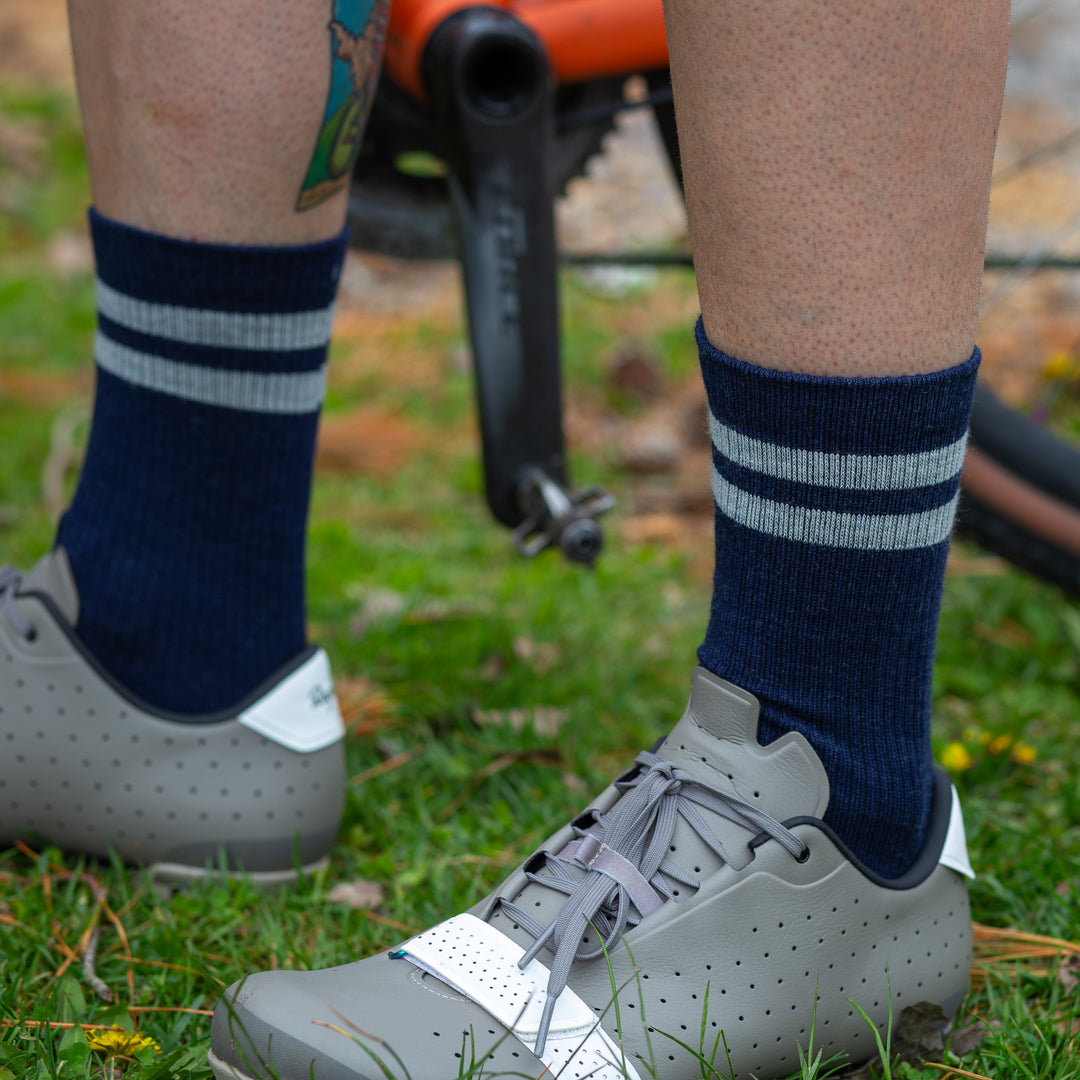 Merino Wool Trail Sock - Navy