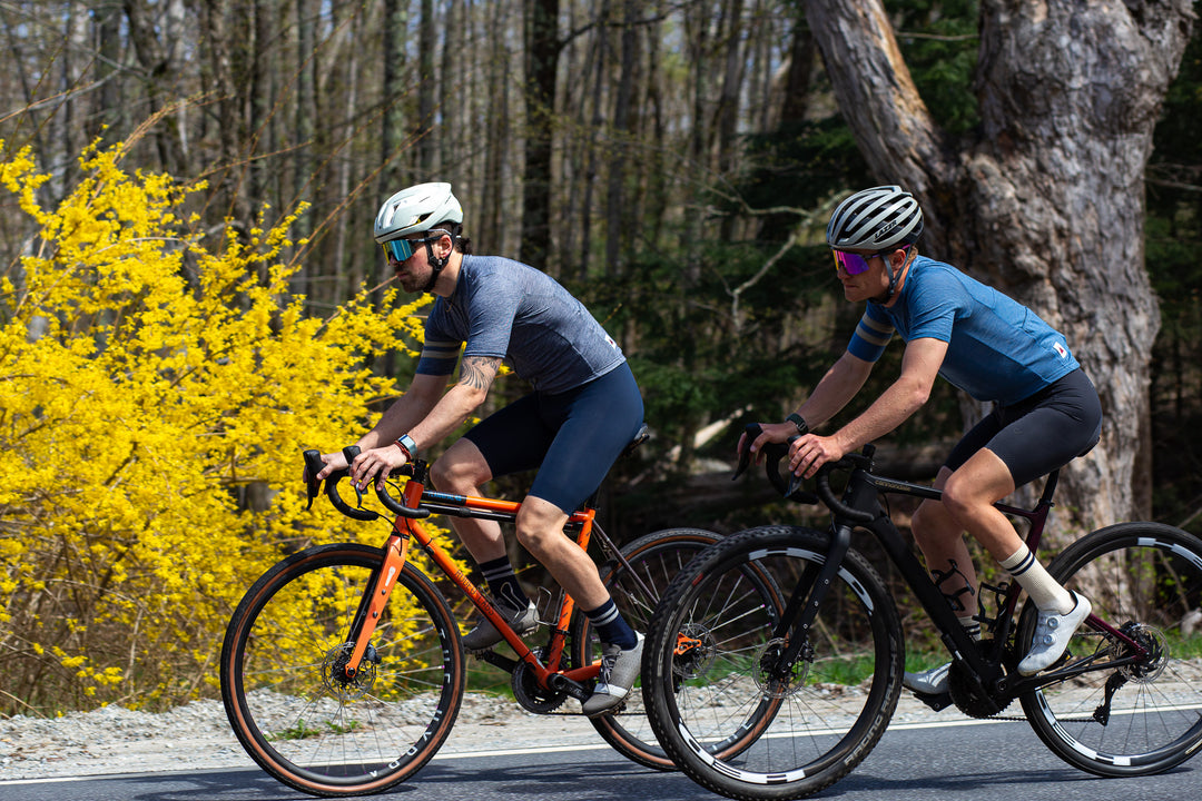 Summer Wool Short Sleeve Cycling Jersey - Steel Blue