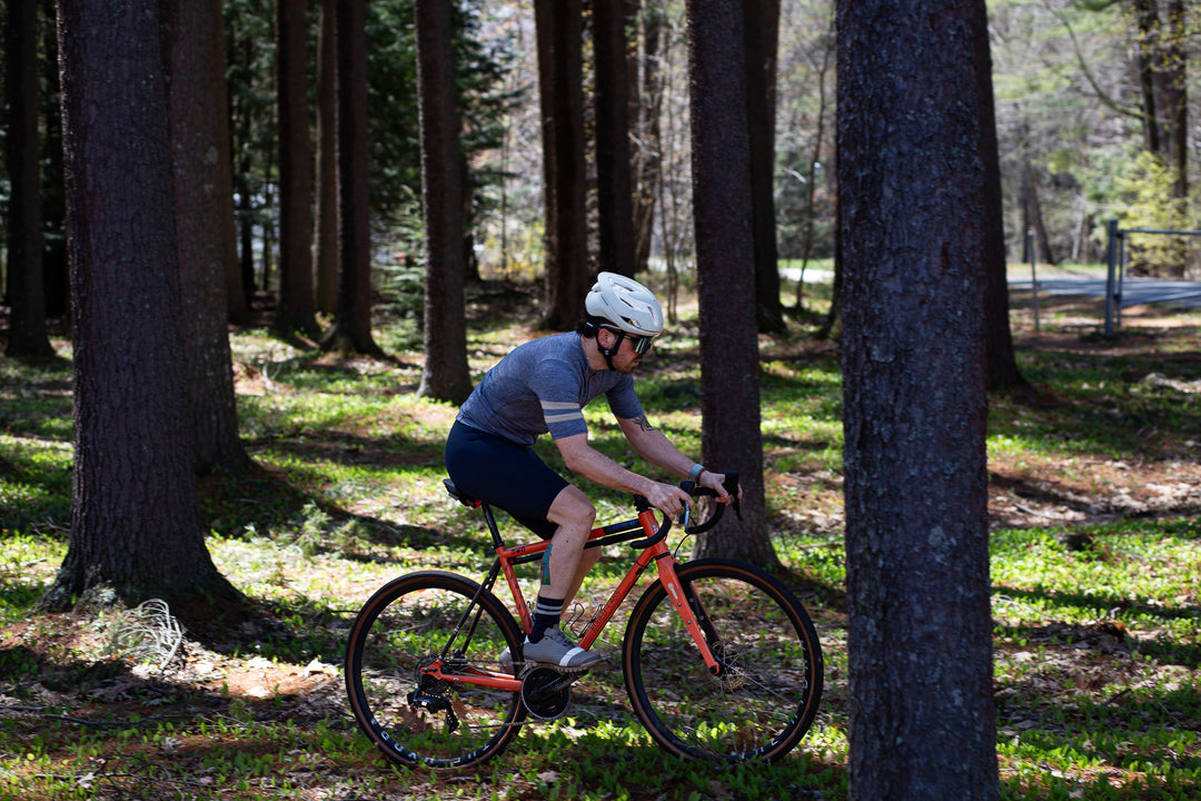 Summer Wool Short Sleeve Cycling Jersey - Steel Blue