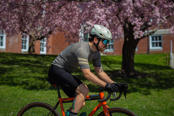 Summer Wool Short Sleeve Cycling Jersey - Greystone