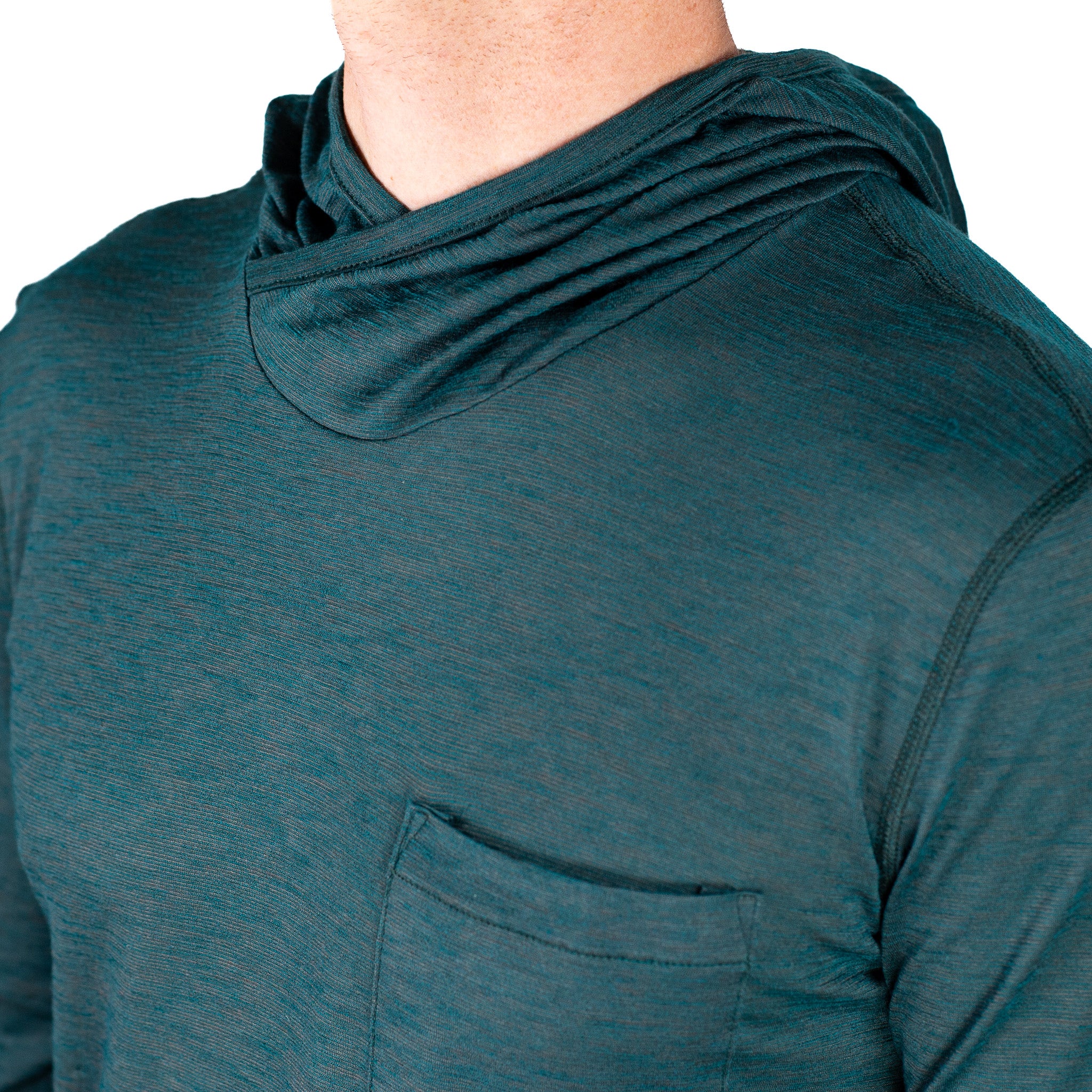 Summer Wool Hoodie Sun Shirt - Dark Green – Pinebury