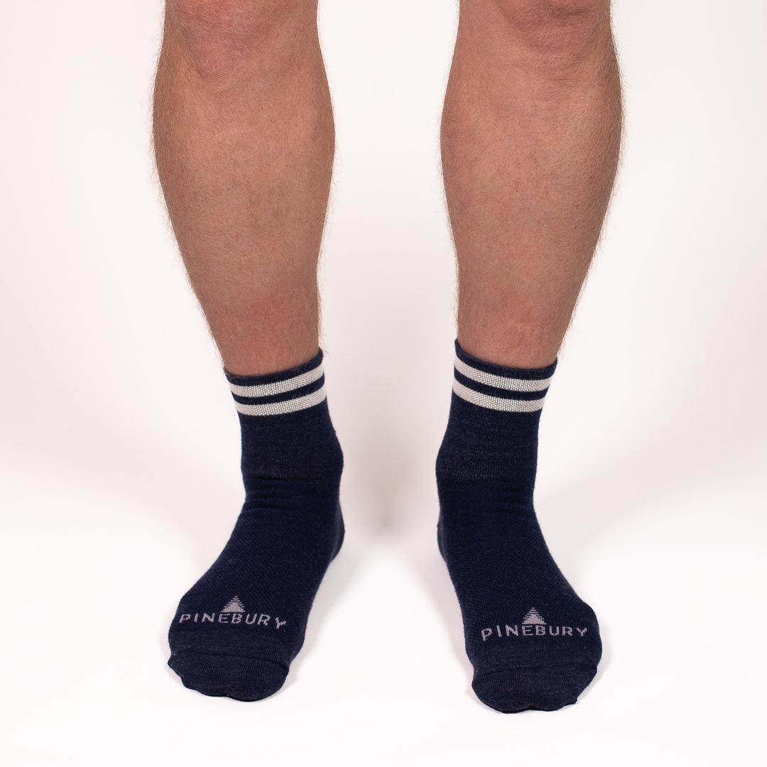 Summer Merino Wool 3" Sock - Navy