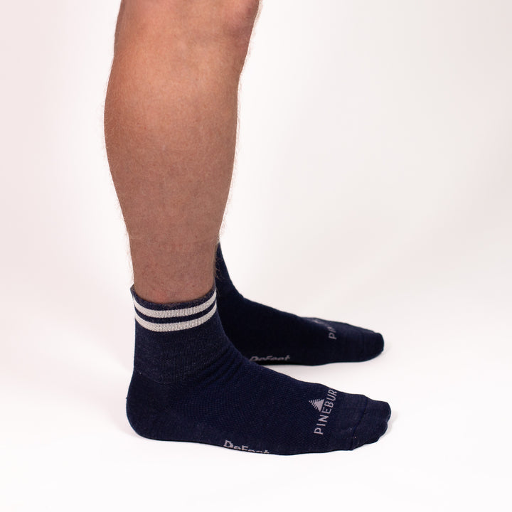 Summer Merino Wool 3" Sock - Navy