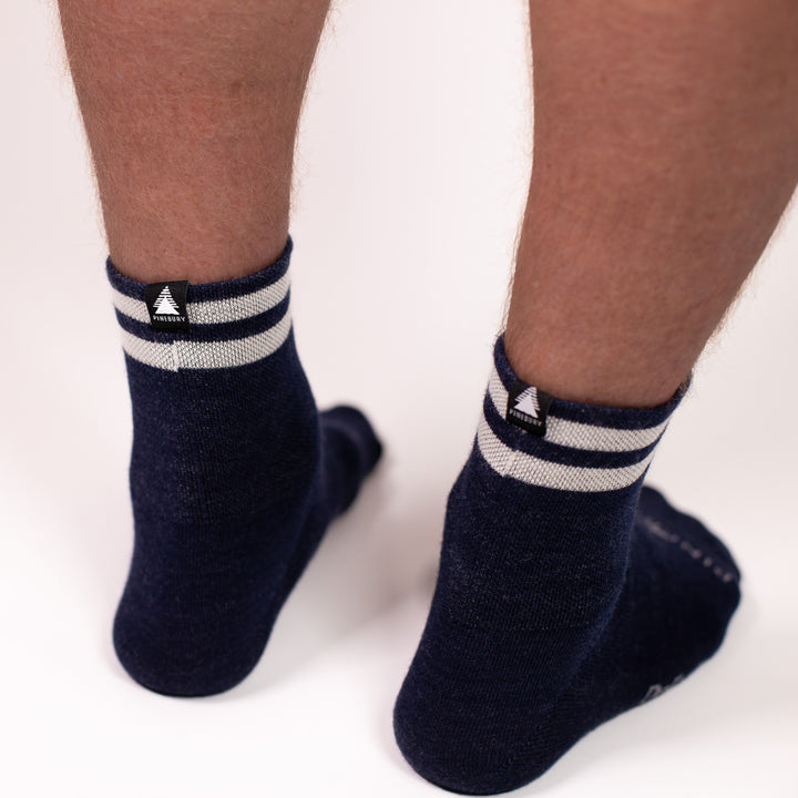 Summer Merino Wool 3" Sock - Navy