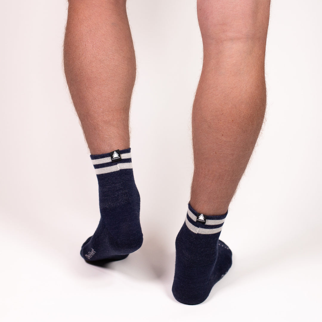 Summer Merino Wool 3" Sock - Navy