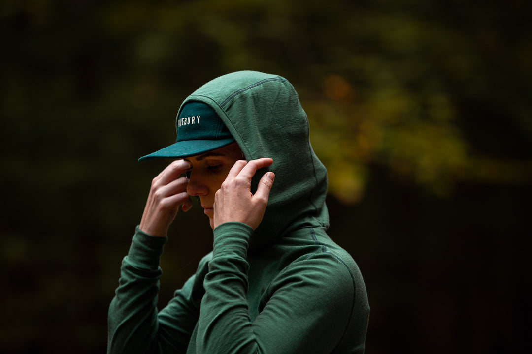 All Season Merino Wool Hoodie - Pine