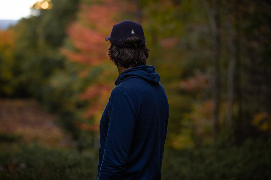 All Season Merino Wool Hoodie - Atlantic Blue