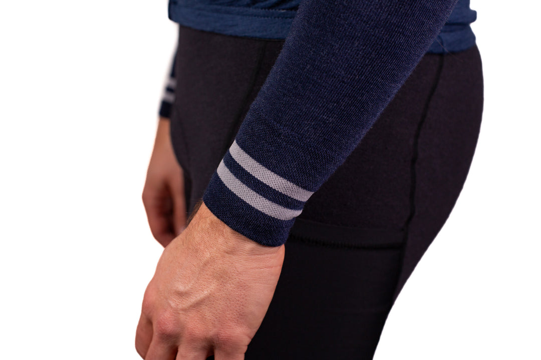 Signature Merino Wool Arm Warmers - Navy