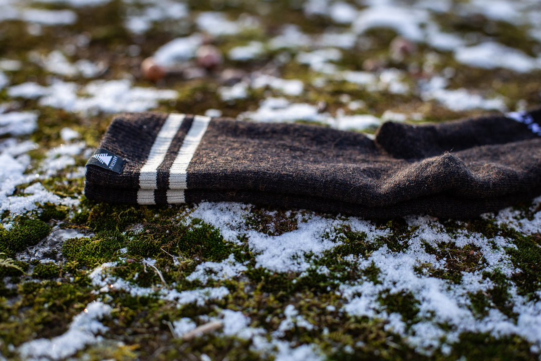 Mountain Merino Wool Sock - Dark Brown