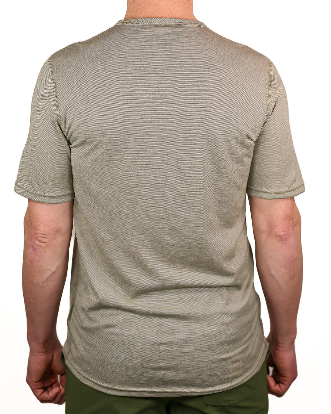 Summer Wool Short Sleeve Merino Wool Tee - Khaki