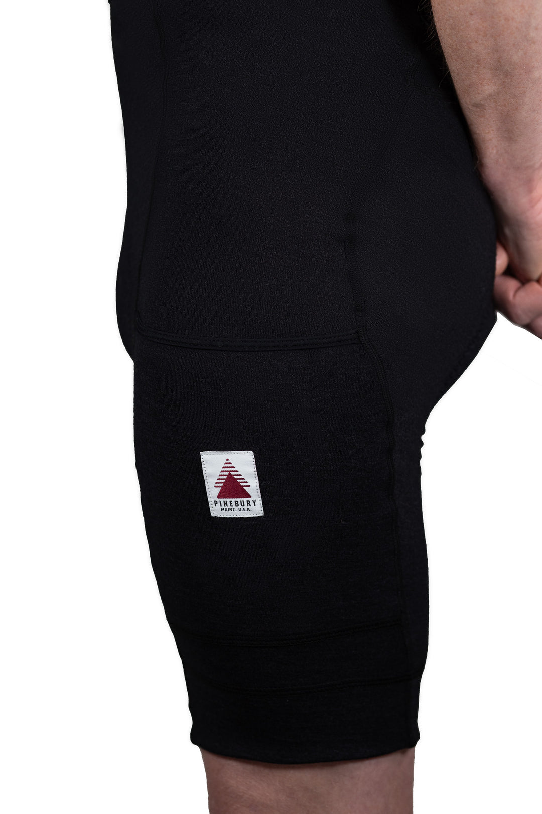 The Merino Wool Cargo Bib Shorts - Black (Pre-Order)