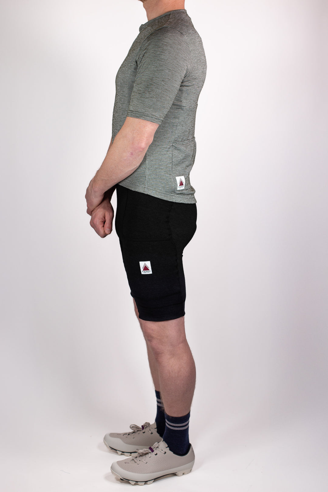 The Merino Wool Cargo Bib Shorts - Black (Pre-Order)