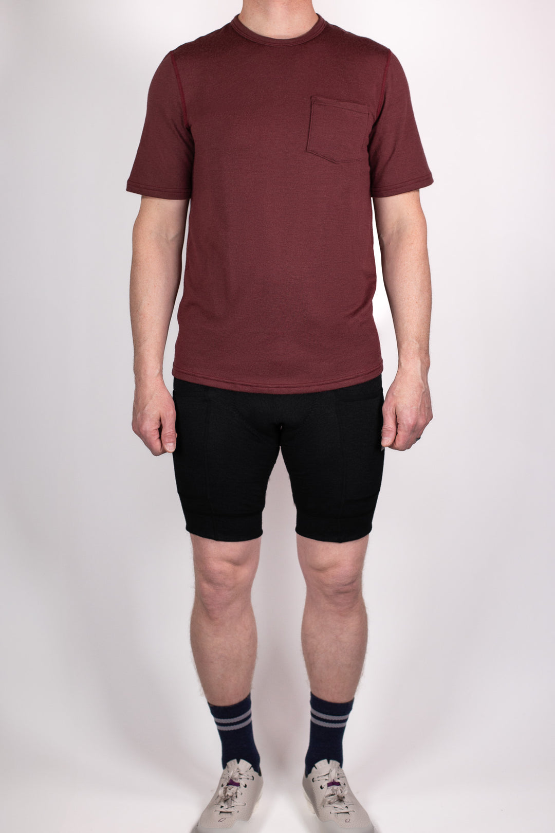The Merino Wool Cargo Bib Shorts - Black (Pre-Order)