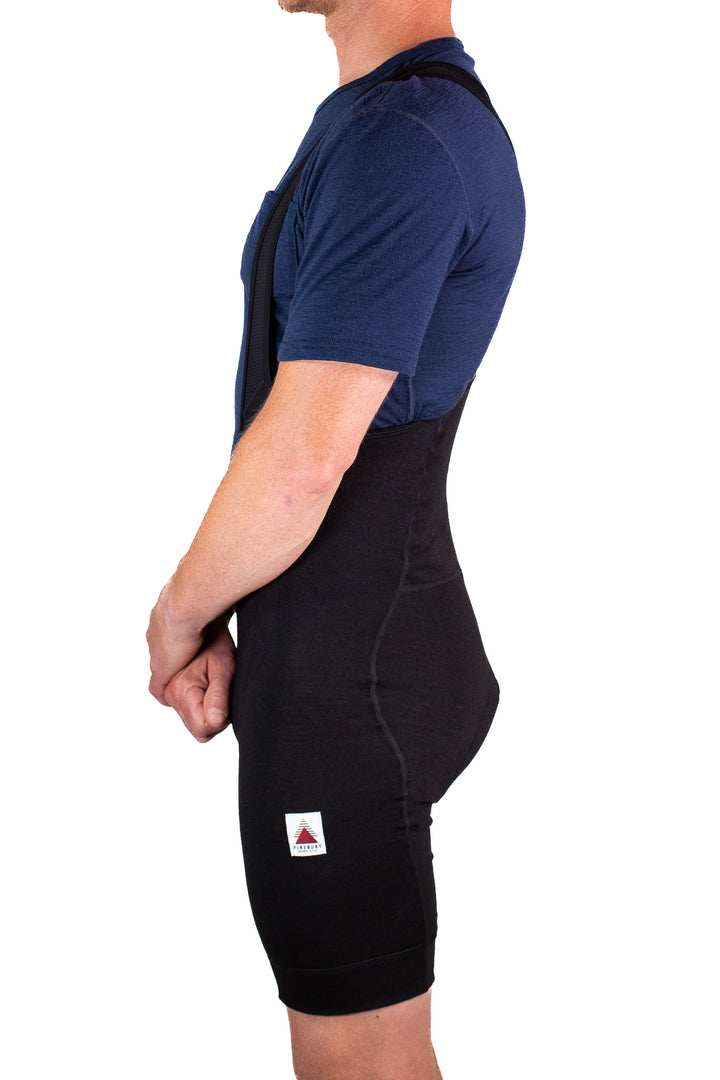 The Merino Wool Bib Shorts - Black