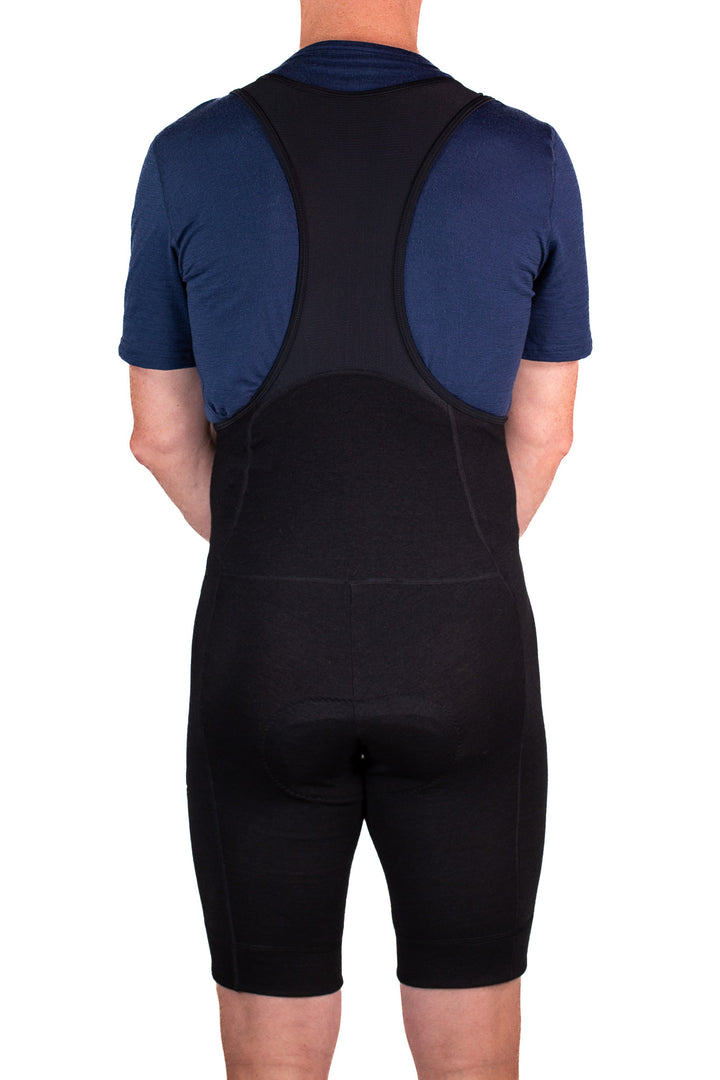 The Merino Wool Bib Shorts - Black
