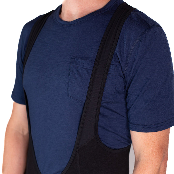 The Merino Wool Bib Shorts - Black