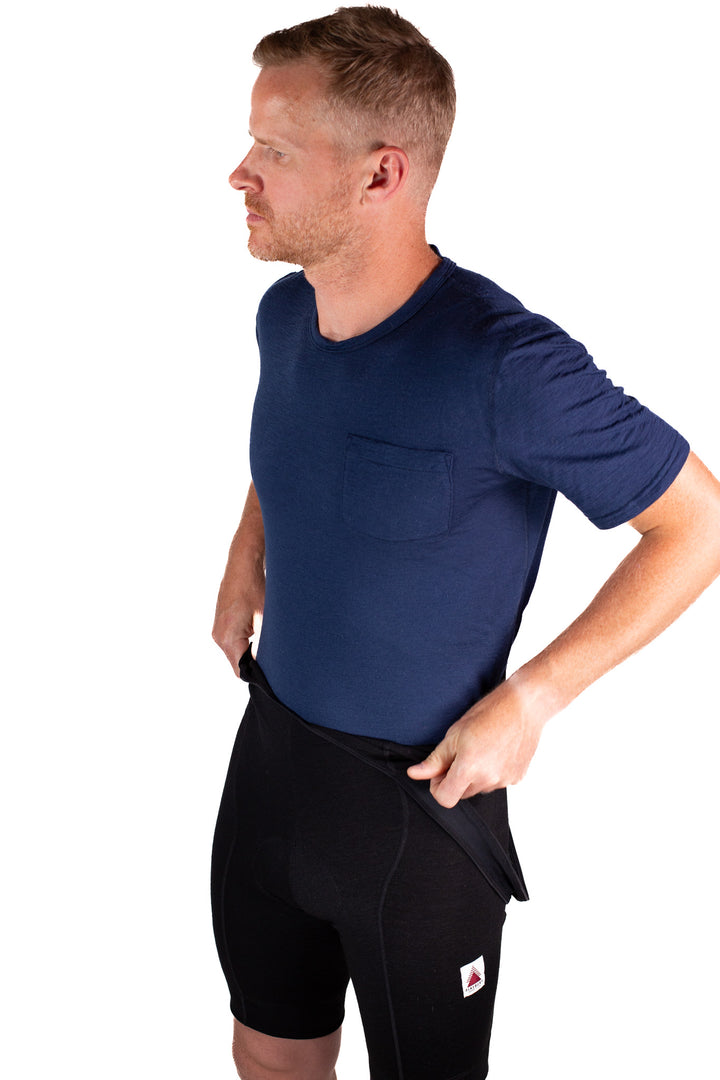 The Merino Wool Bib Shorts - Black