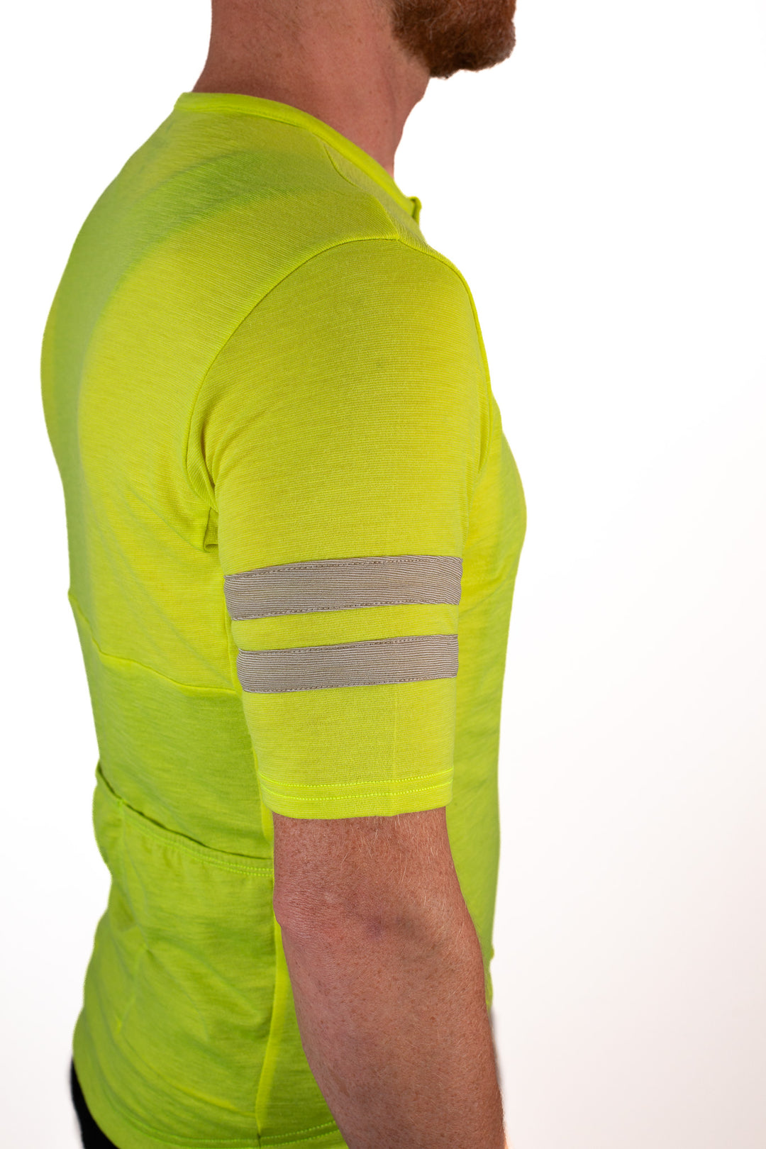 Summer Wool Short Sleeve Cycling Jersey - Lime
