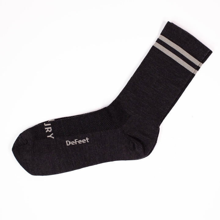 Summer Merino Wool 6" Sock - Charcoal