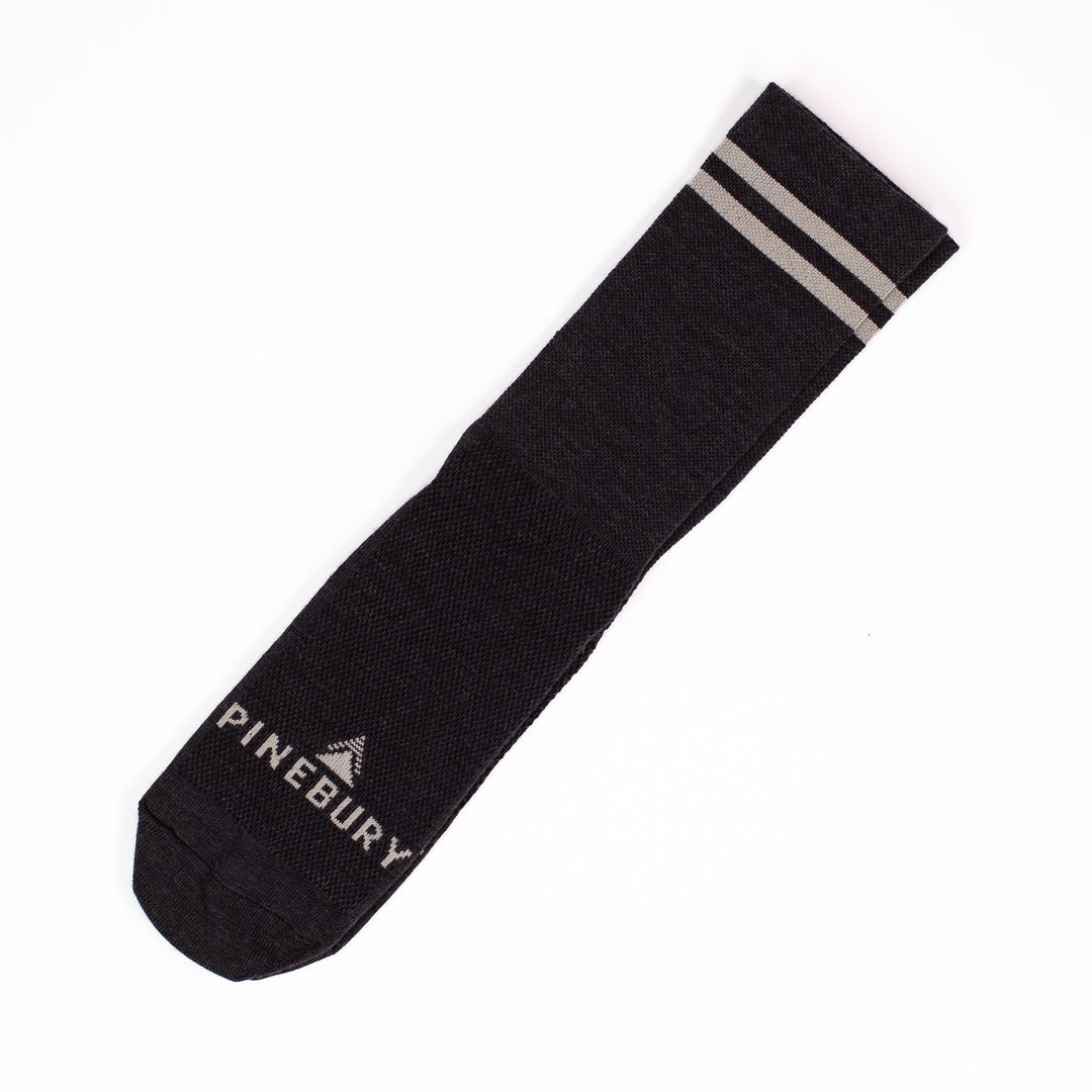 Summer Merino Wool 6" Sock - Charcoal