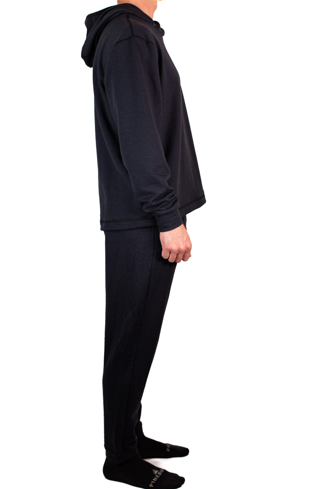 Winter Wool Merino Wool Jogger Sweatpants - Black
