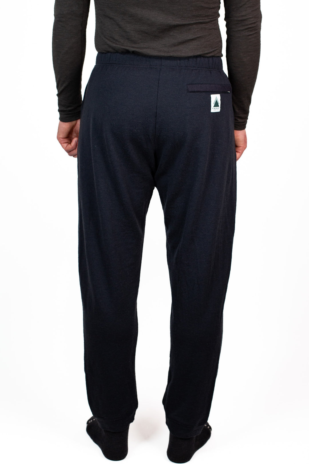 Winter Wool Merino Wool Jogger Sweatpants - Black