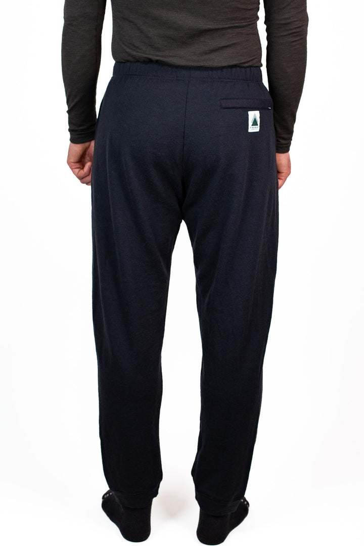 Winter Wool Merino Wool Jogger Sweatpants - Black