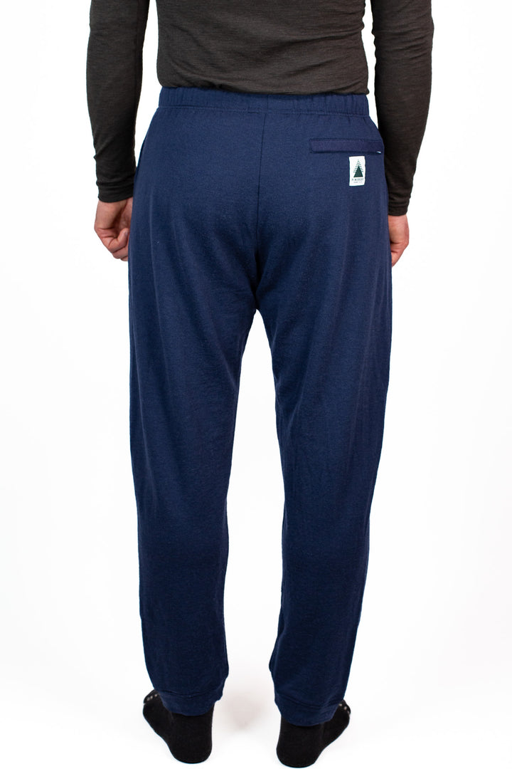 Winter Wool Merino Wool Jogger Sweatpants - Navy