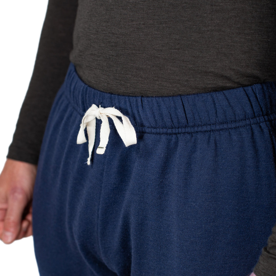 Winter Wool Merino Wool Jogger Sweatpants - Navy