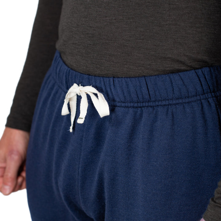 Winter Wool Merino Wool Jogger Sweatpants - Navy