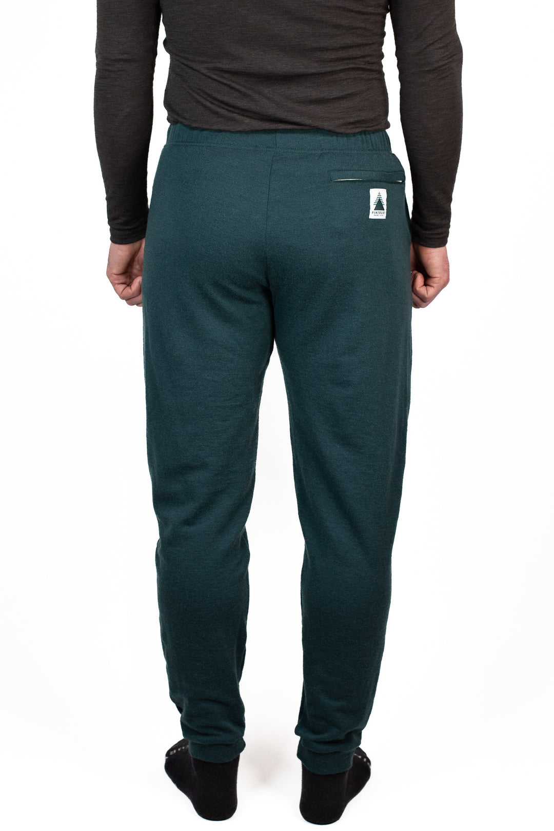 Winter Wool Merino Wool Jogger Sweatpants - Forest Green