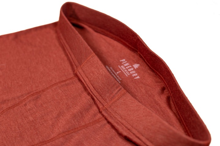 Merino Wool Boxer Brief - Redwood
