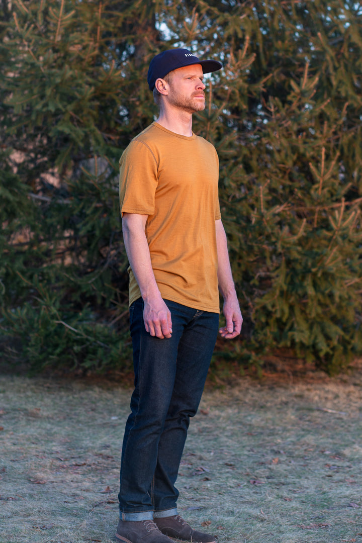 Pure Merino Wool Short Sleeve Tee - Tamarack