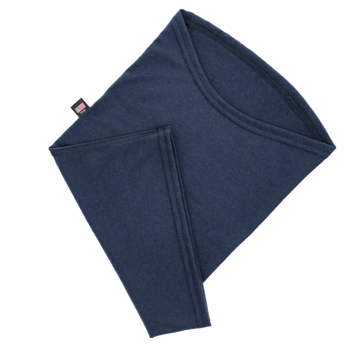 Every-Season Merino Wool Neck Warmer - Navy