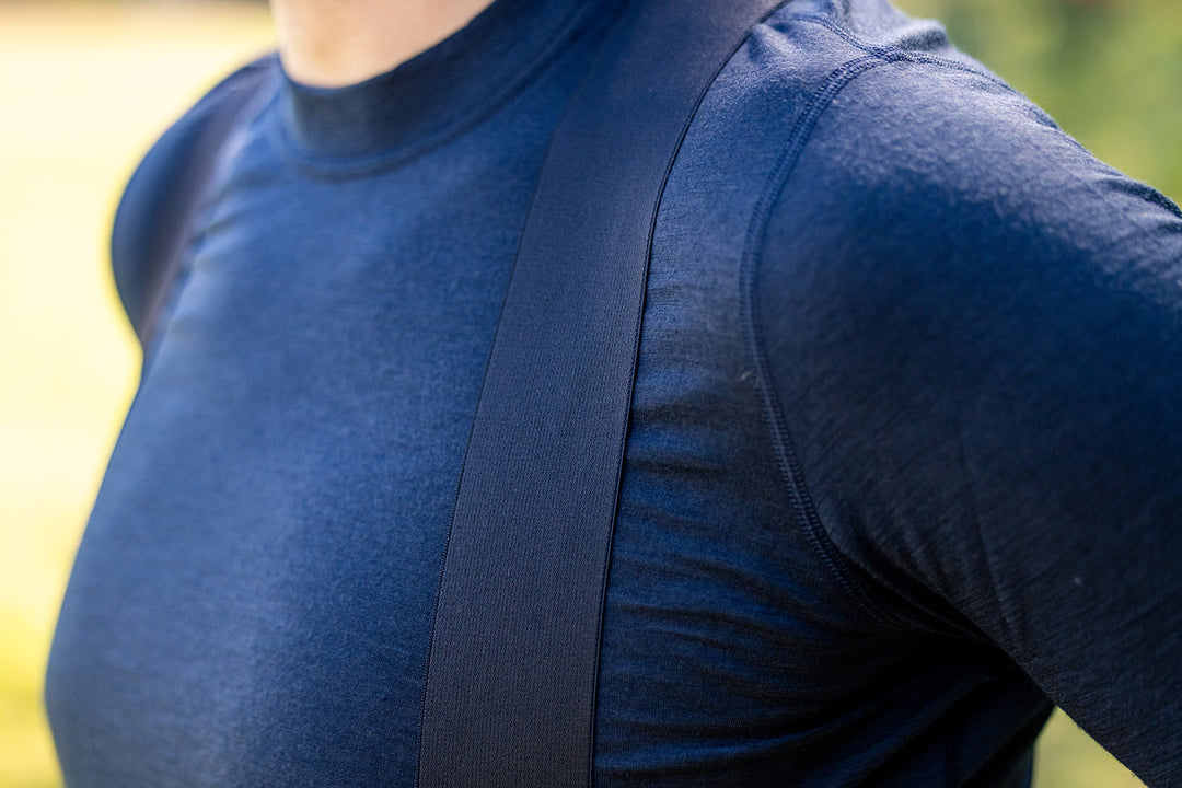 Every-Season Short Sleeve Merino Wool Base Layer - Black