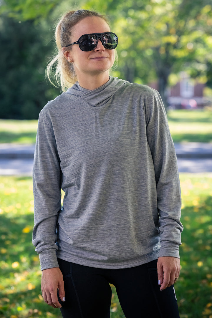 Pure Merino Hoodie - Gray