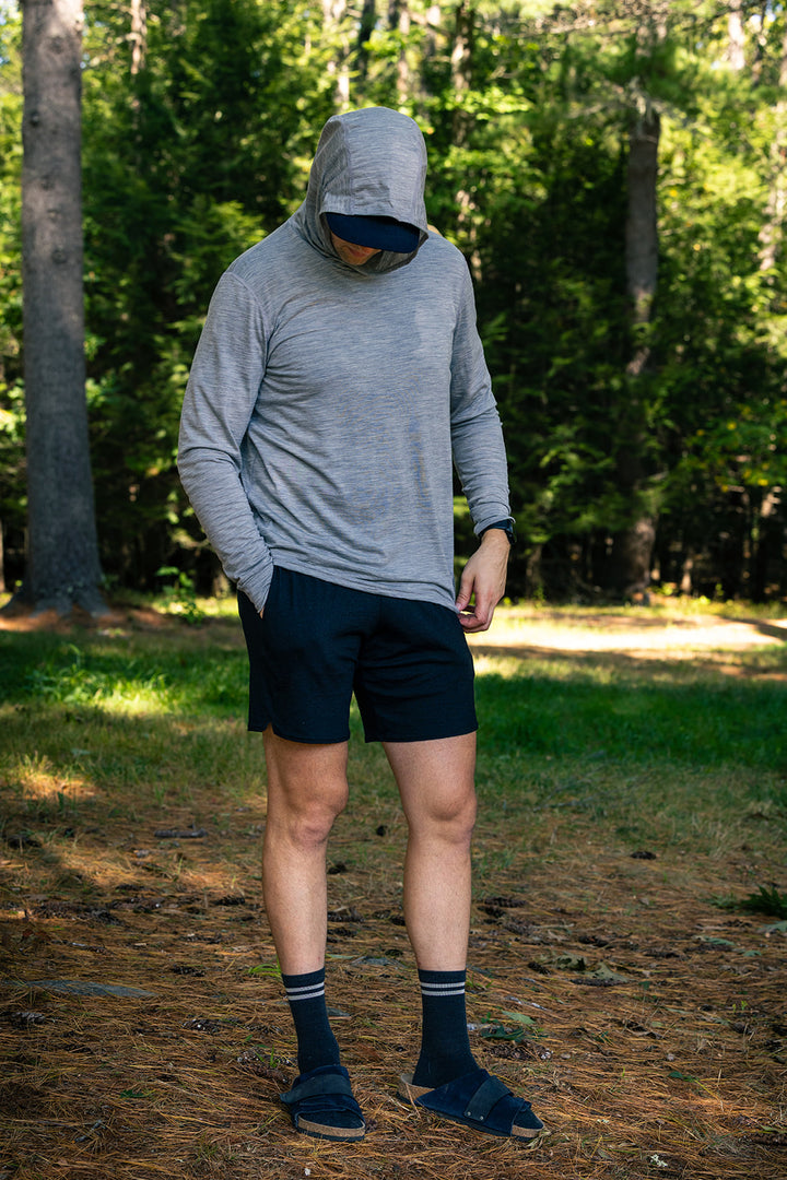 Pure Merino Hoodie - Gray