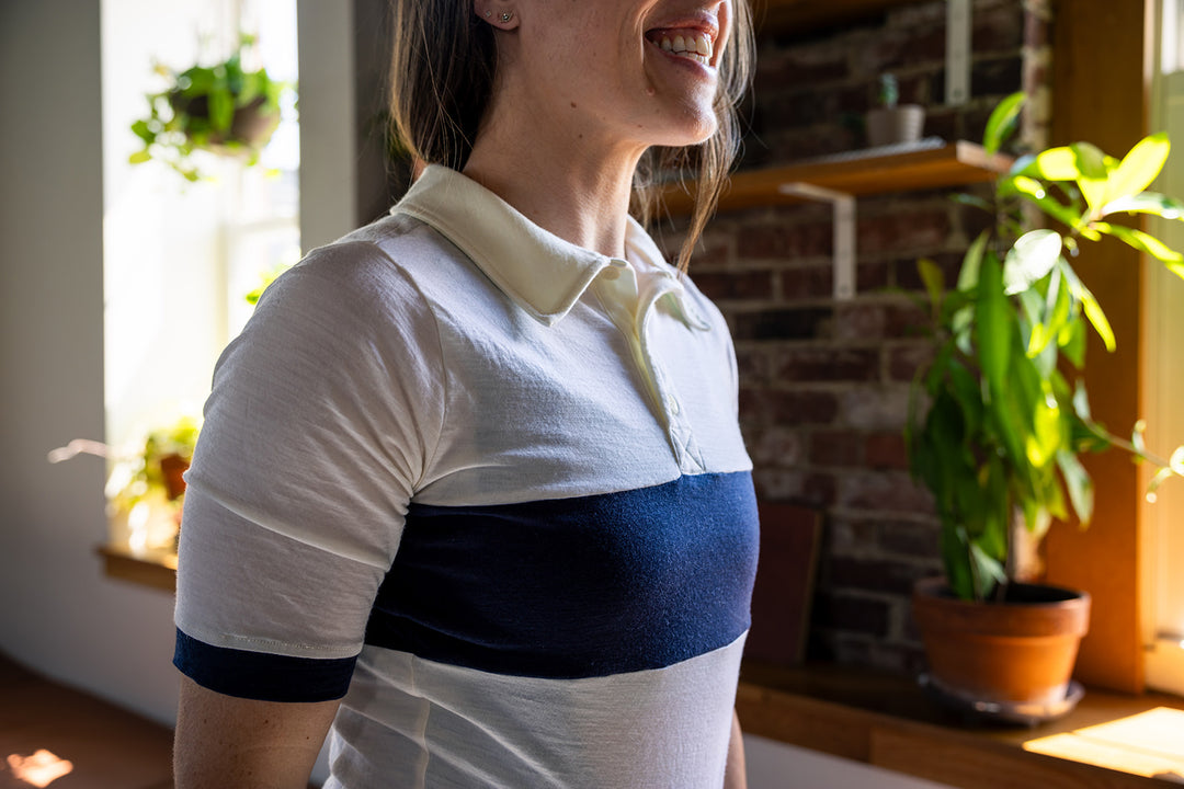 The Continental Merino Wool Cycling Jersey - Natural