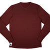 Newry Long Sleeve Merino Wool Tee - Brick Red