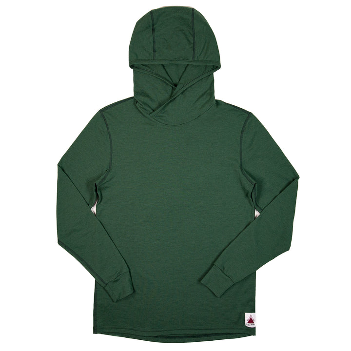 All Season Merino Wool Hoodie - Pine