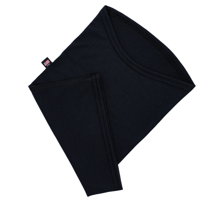 Lightweight Merino Wool Neck Warmer - Black