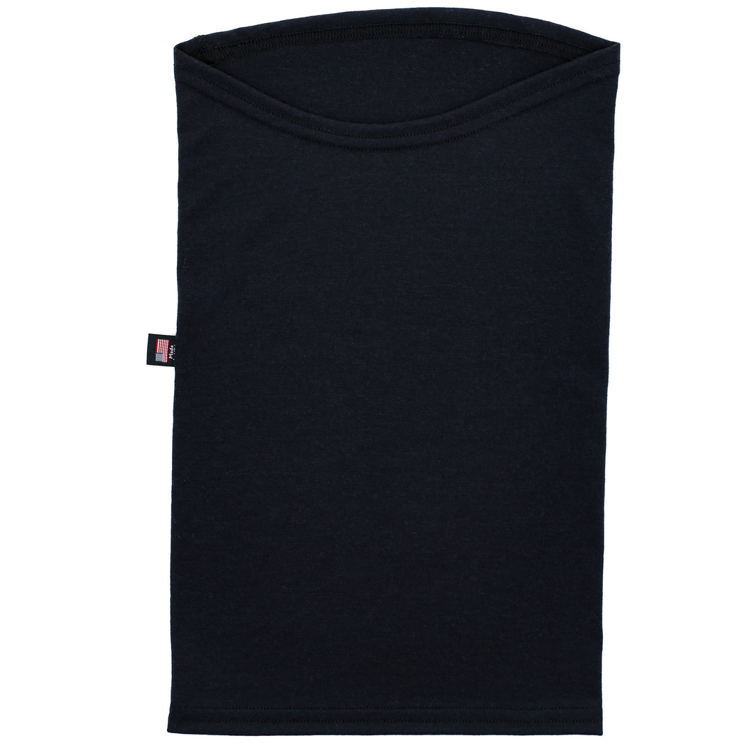 Lightweight Merino Wool Neck Warmer - Black