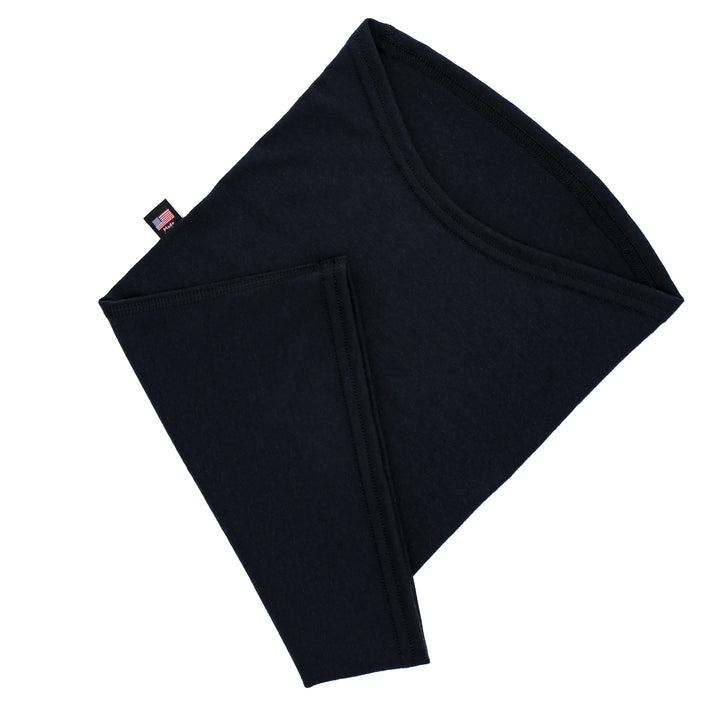 Lightweight Merino Wool Neck Warmer - Black