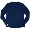 Every-Season Long Sleeve Merino Wool Tee - Atlantic Blue