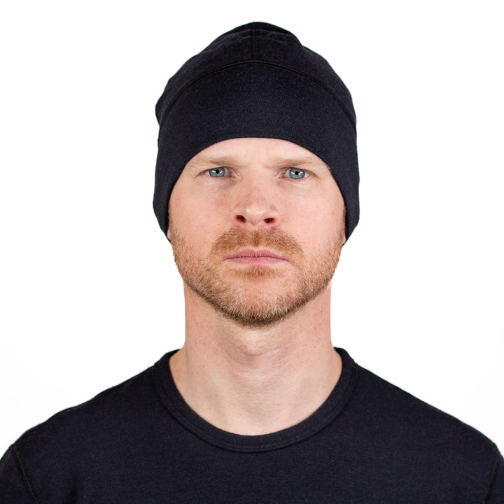 Winter Wool Merino Wool Hat - Black