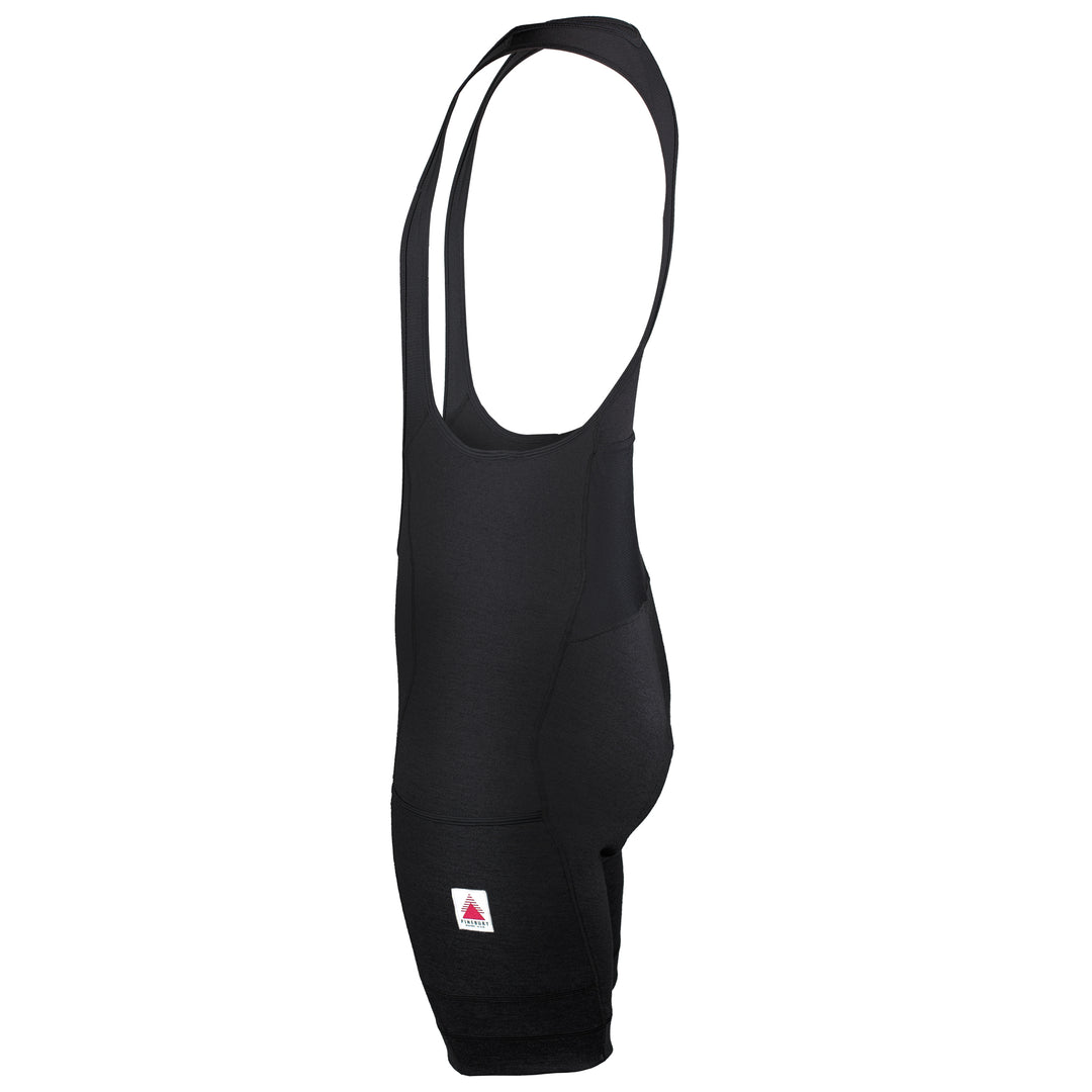 The Merino Wool Cargo Bib Shorts - Black (Pre-Order)
